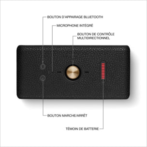 Enceinte portable MARSHALL Emberton III Black & Brass - Bluetooth, étanche, autonomie 32h