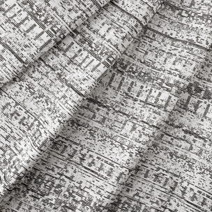 Rideau jacquard texturé inspiration minérale à oeillets - Noir