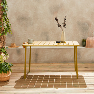 Table de jardin métal 4 places AMÉLIA