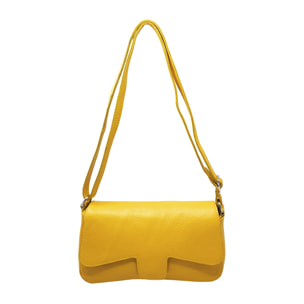 Chicca Borse Tracollina Donna in Pelle Giallo