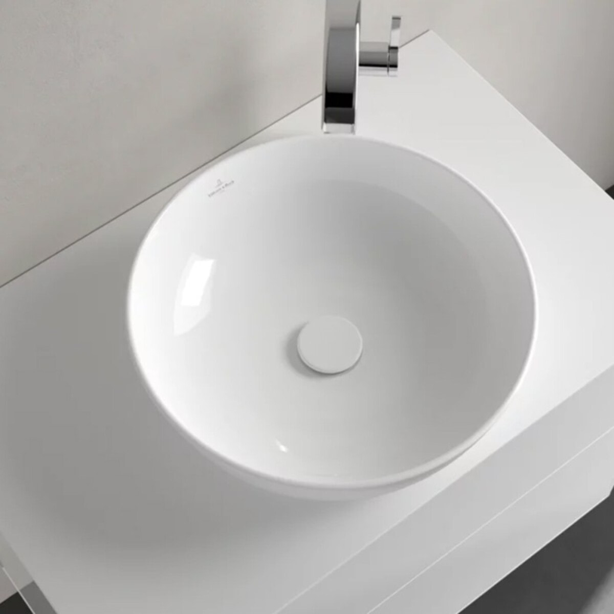 Vasque ronde à poser Artis Stone White CeramicPlus