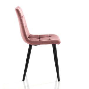 Tomasucci Lot de 4 Chaises FAFFY PINK