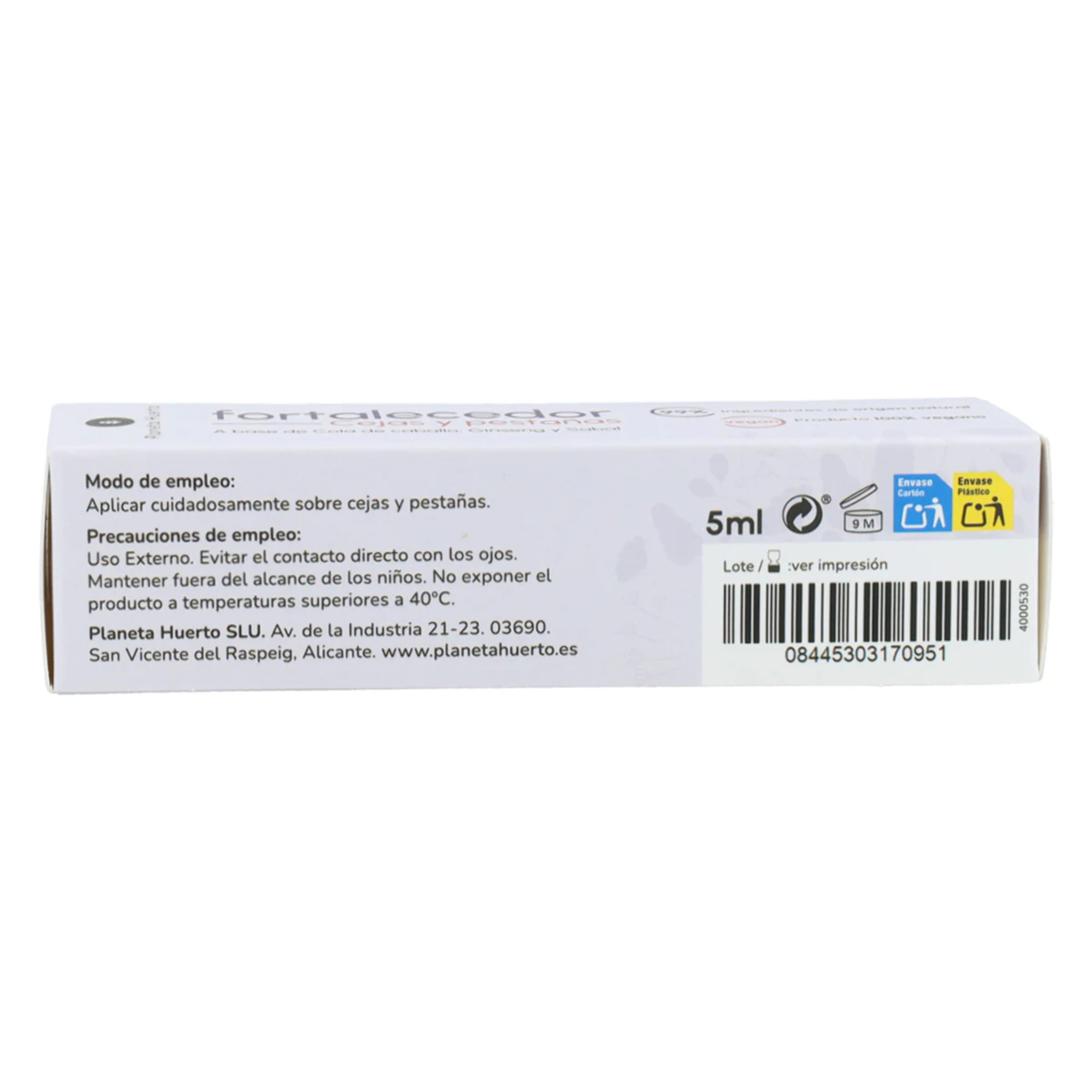 Fortalecedor de Cejas y Pestañas Planeta Huerto 5 ml