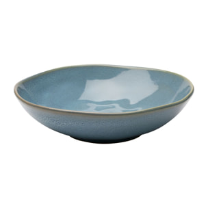 Assiettes creuses Organic 22cm bleues set de 6 Kare Design