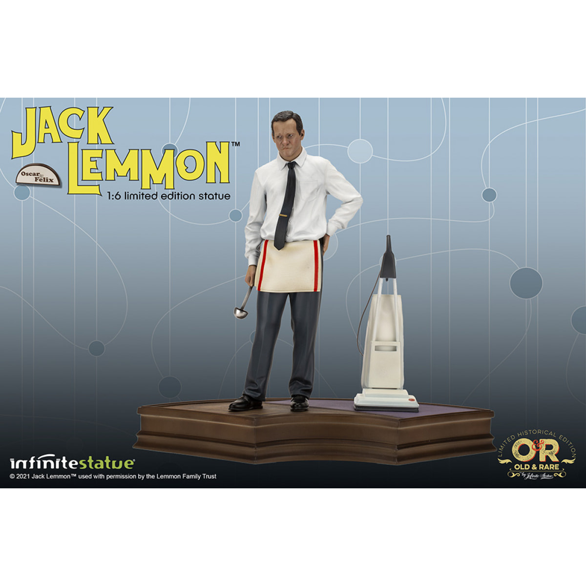 Jack Lemmon Old&rare 1/6 Resin Statua Statua Infinite Statua