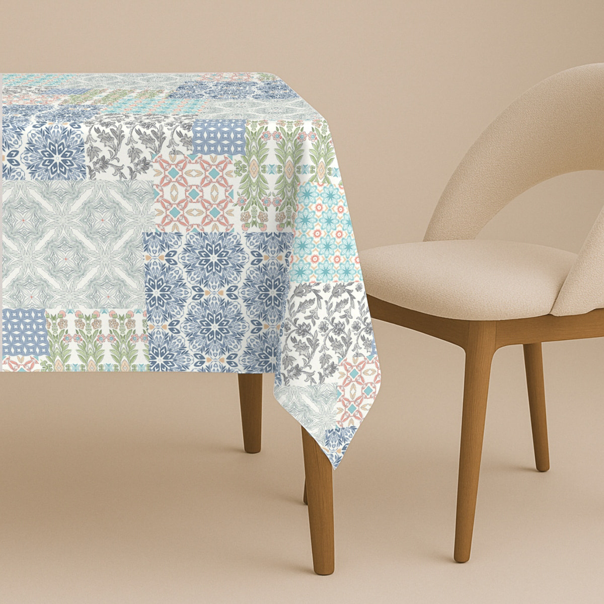 Naturals - Mantel de Tela Estampado - Antimanchas - 100% Algodón - Half panamá - Onami Original
