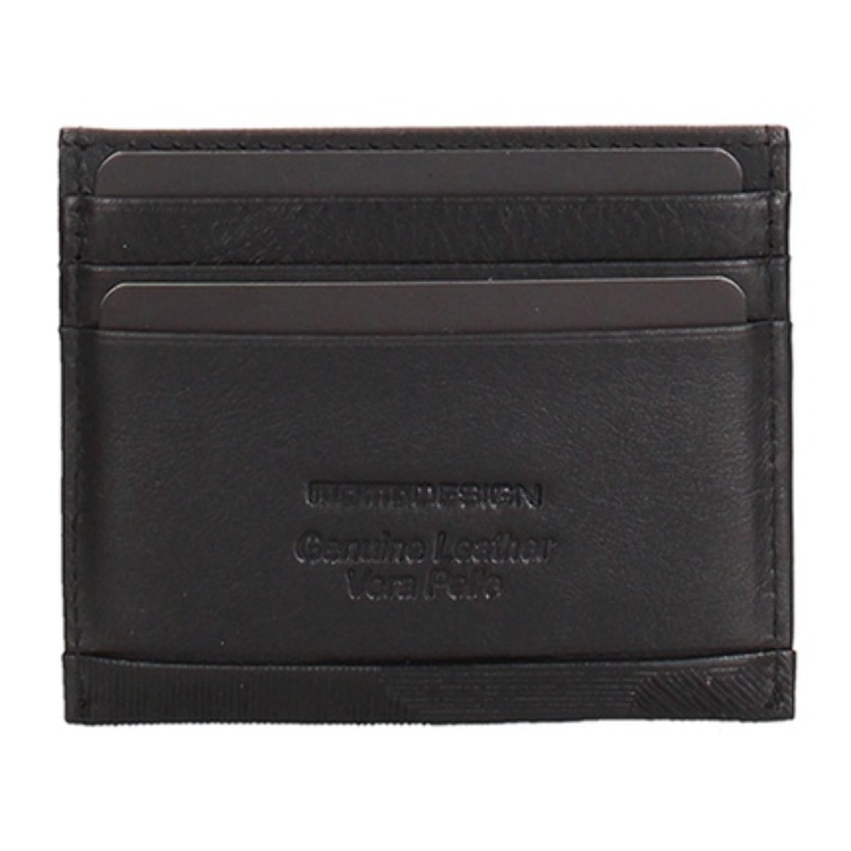 Porta carte uomo in vera pelle - Modello Rexon Plus - Casual - 7.8 x 9.7 x 0.3 cm