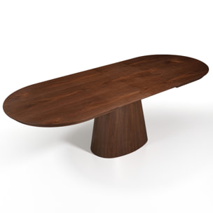 Table à manger extensible Tomasucci RAUMA, en MDF finition noyer, 160/200/240 × 100 × 75,5 cm