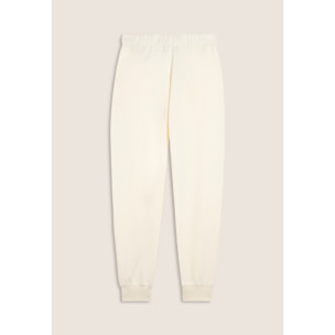 Pantaloni Regular Fit in French Terry con Polsini in Costina
