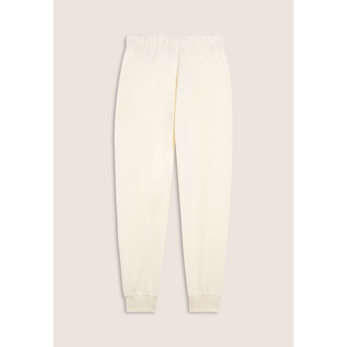 Pantaloni Regular Fit in French Terry con Polsini in Costina