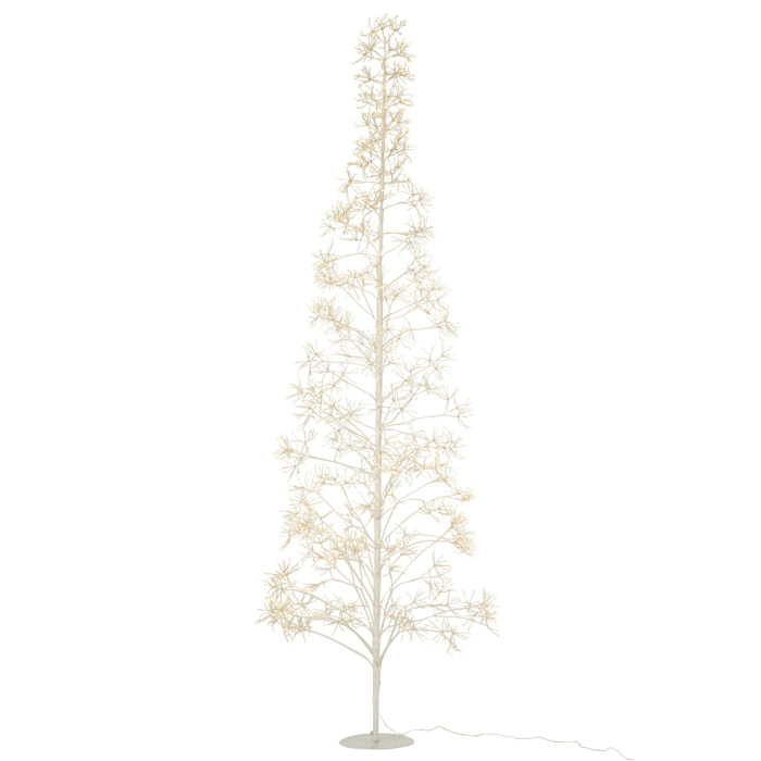 J-Line décoration Arbre 2700 Led - métal - blanc - large