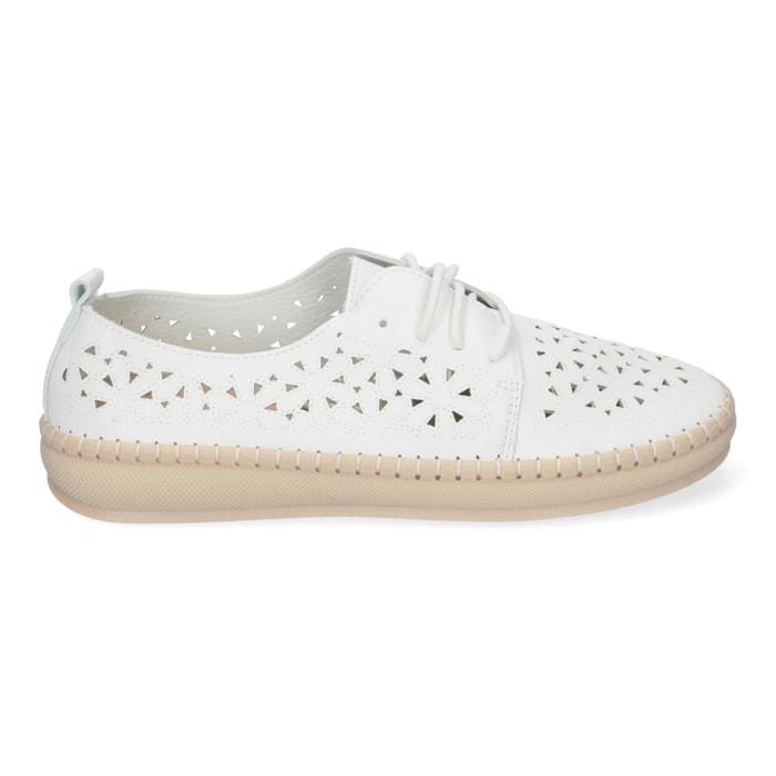 Zapato Casual De Mujer Estilo Oxford, Diseño Calado