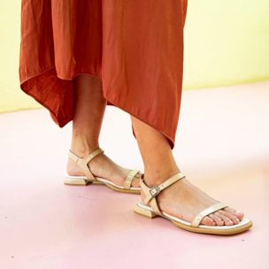 Sandalias 2000 NAPPA SHINNY CHAMPAGNE / BERGAMO color Champagne