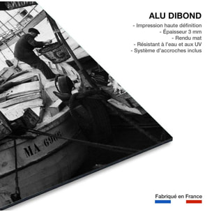 Photo ancienne de Marseille - Le marché aux poissons Tableau alu Dibond