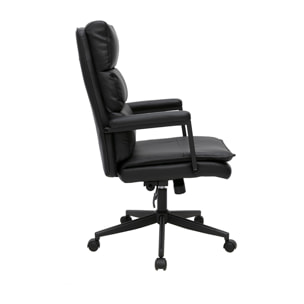 Fauteuil de bureau à roulettes noir SAEL