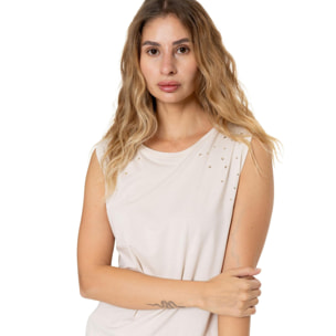 Camiseta sin mangas elegante para mujer