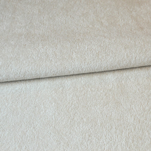 Tissu aspect éponge naturel - Ecru