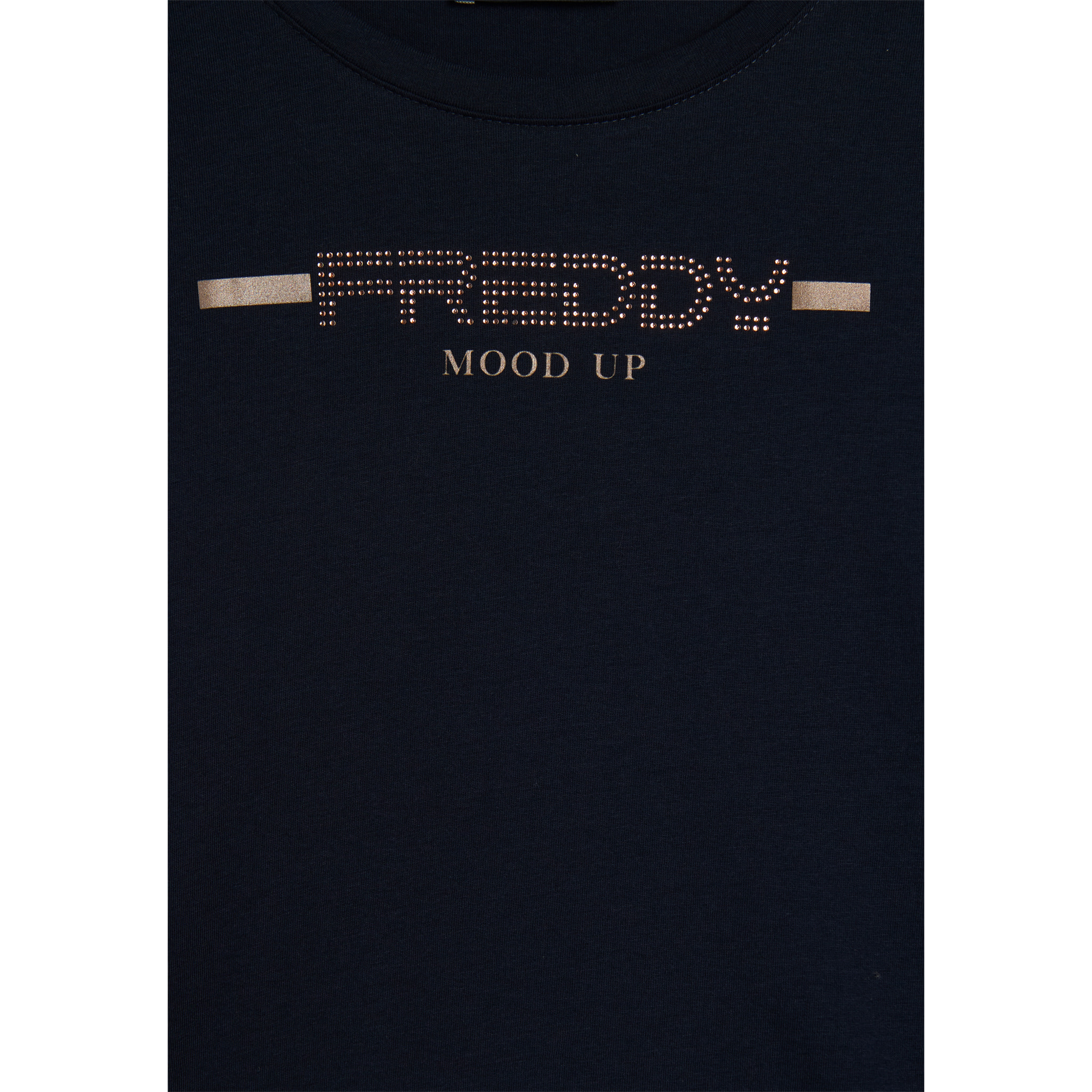 T-shirt da donna a manica lunga con fondo stondato