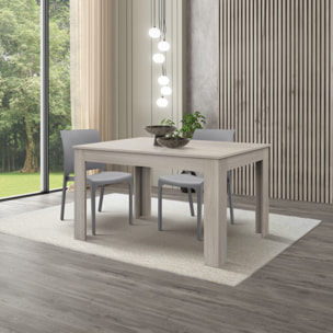 Tavolo LIPARI in legno finitura olmo perla, allungabile 140×90 cm – 220×90 cm