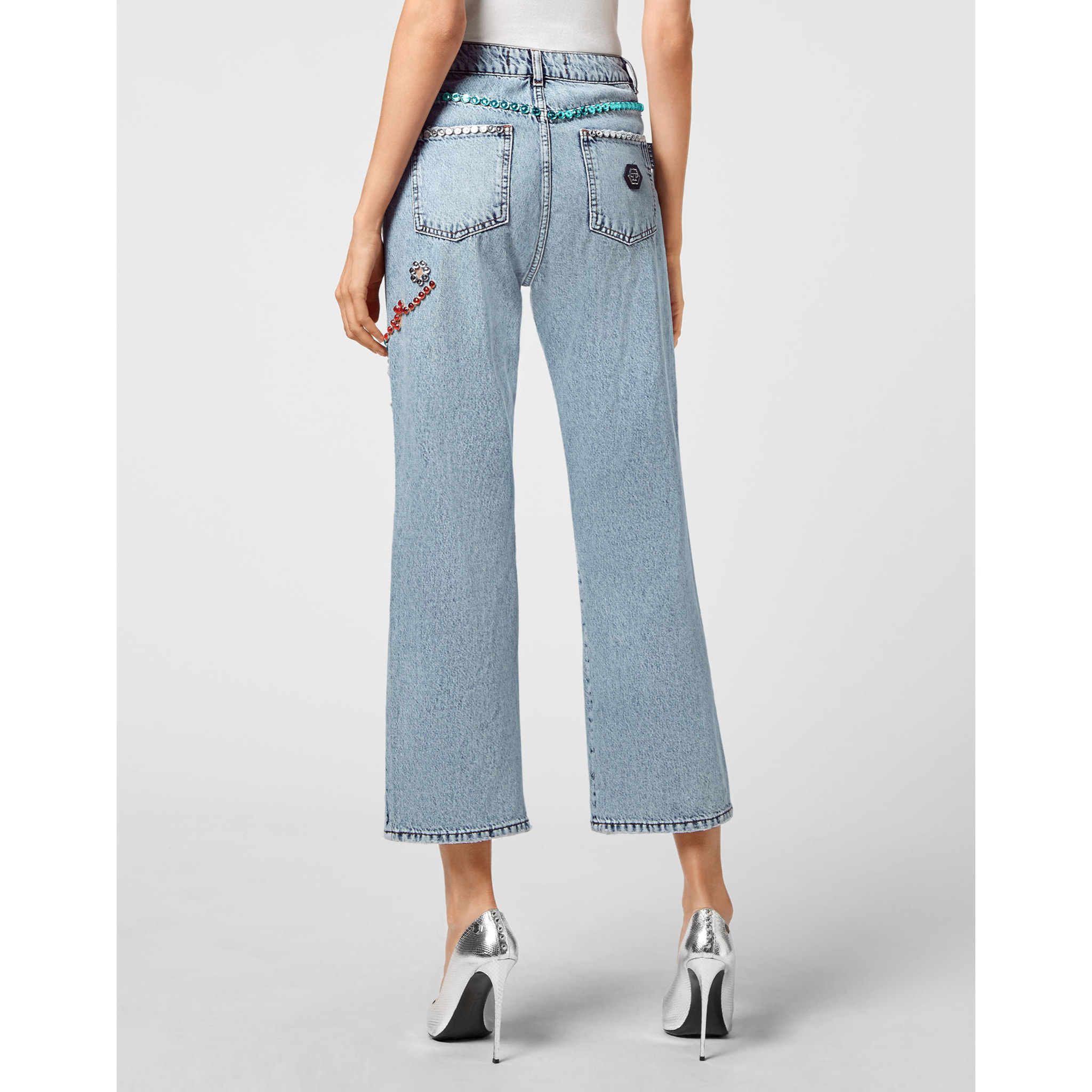 PHILIPP PLEIN Denim Trousers Loose Fit