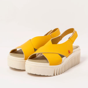 Sandalia de cuña 1574 NAPPA YELLOW/BRIGHTON color Yellow