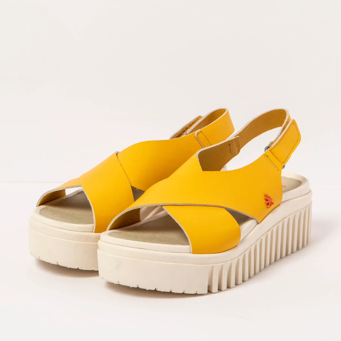 Sandalia de cuña 1574 NAPPA YELLOW/BRIGHTON color Yellow