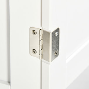 Mueble para Debajo del Lavabo con 2 Puertas Estante Ajustable 60x30x60 cm Blanco