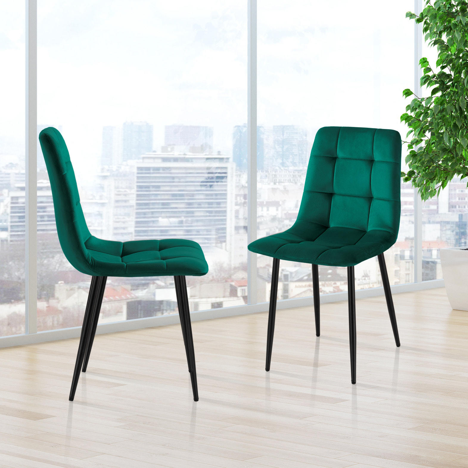 ORESTELUCHETTA Set 4 Sedie CORFU GREEN