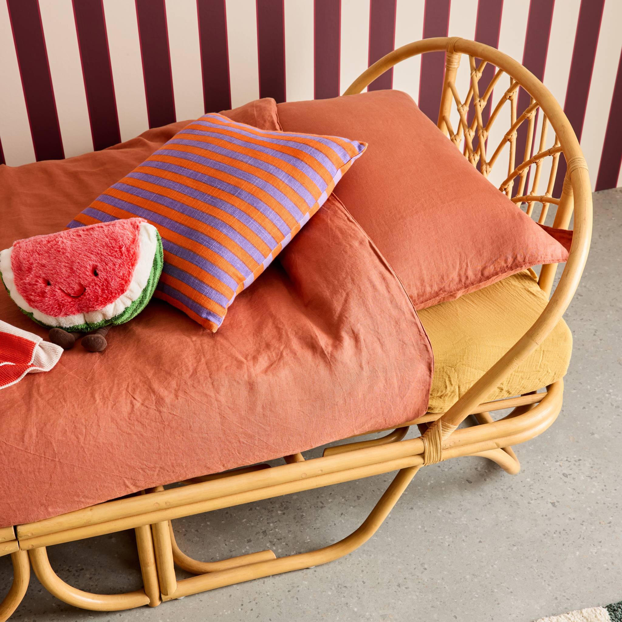 Lit enfant exotique 90 x 190 cm rotin  ARLO