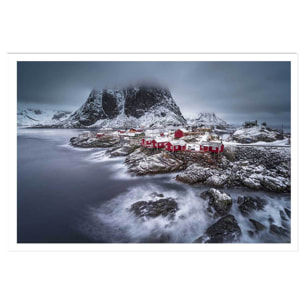 Affiche paysage hiver magique aux lofoten Affiche seule