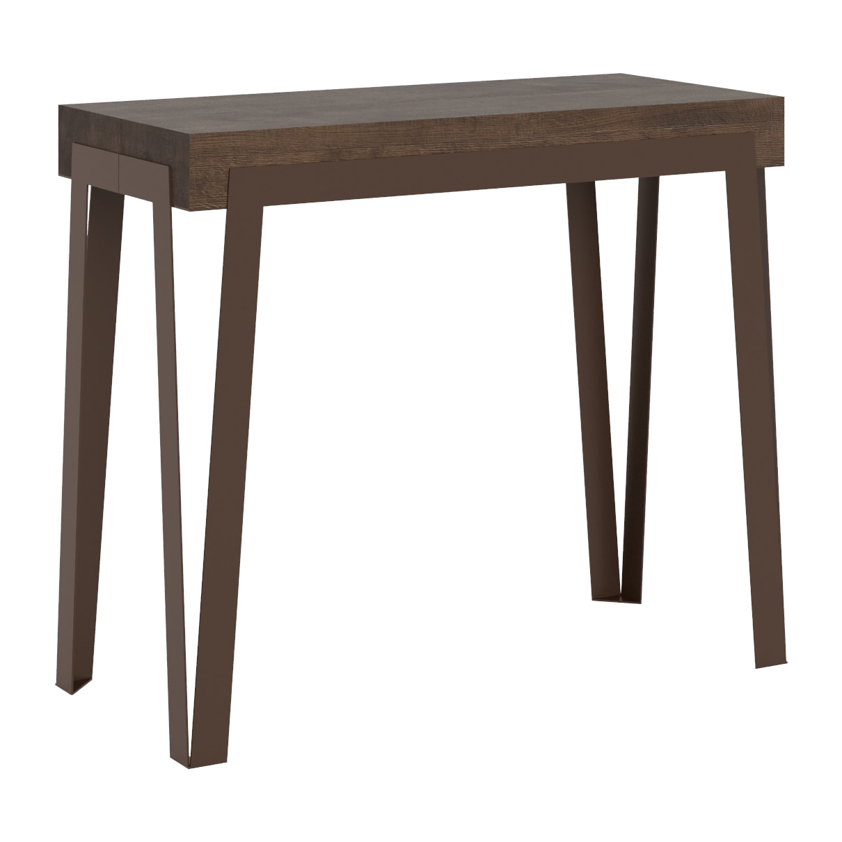 Console extensible 90x40/196 cm Rio Small Noyer cadre Ruille