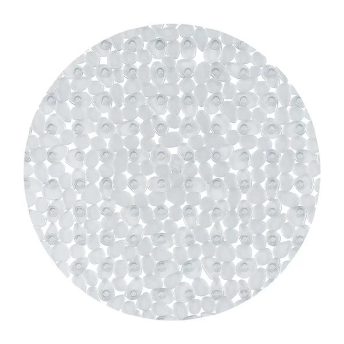 Tapis Fond de douche rond PVC RIVERSTONE Clair Spirella