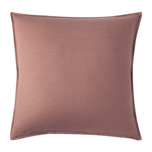 Taie d'oreiller unie en lin lavé, Made in France, NOUVELLE VAGUE , Rouge Brindille