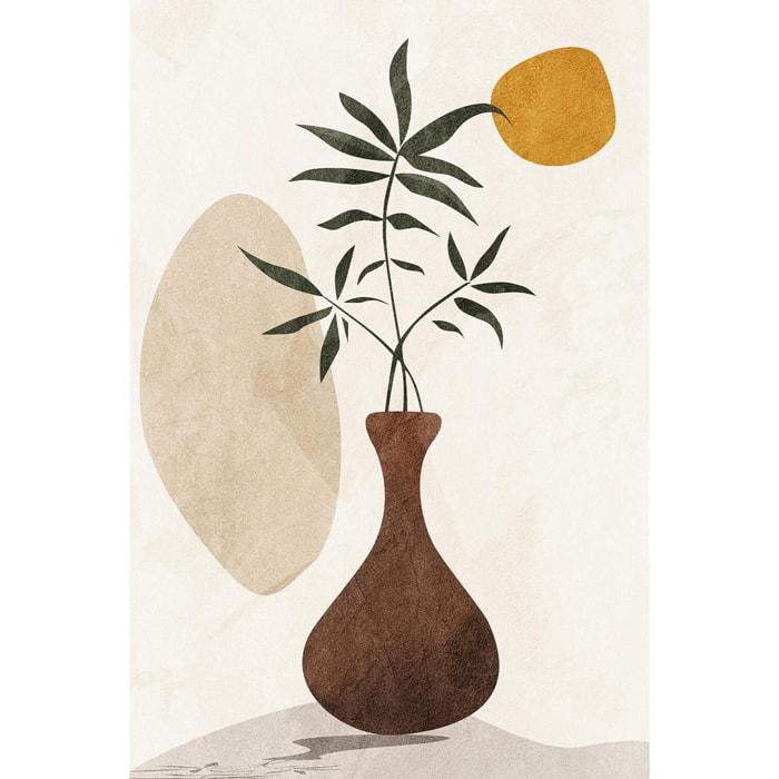 Tableau abstrait  pousse boho  Tableau alu Dibond