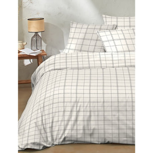 Parure Housse De Couette Prades Ecru + 2 Taies D'oreillers