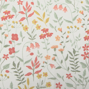 Funda de almohada de algodón 180 hilos floral Ferdu color verde 100% Algodón percal