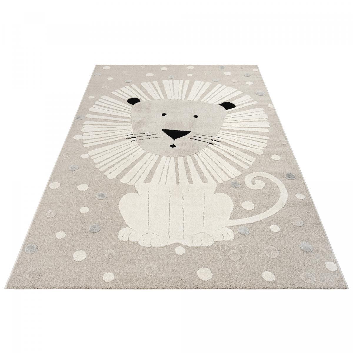 Tapis enfant Lion beige Cure
