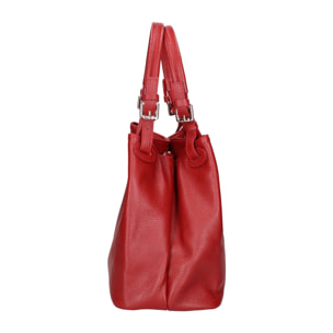 Borsa a spalla da donna In Vera pelle Made in Italy 29x32x17 cm