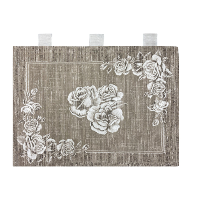 Copriforno Cucina Universale Cinigliato Copertura ProtezioneDecoarzione Forno Disegno Paradise Beige