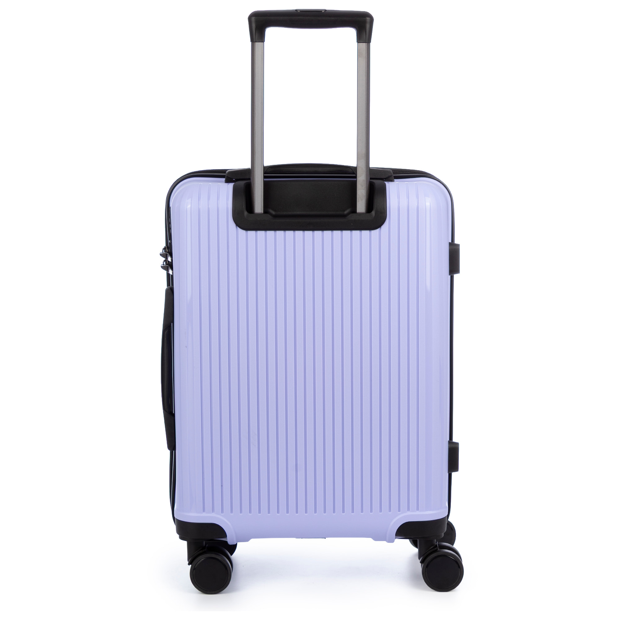 Set di 3 valigie Trolley, in materiale leggero PP resistente agli urti. Chiusura TSA a combinazione, 4 ruote doppie girevoli a 360°.
