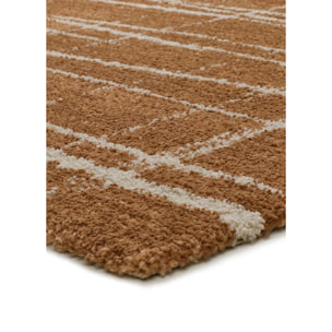 VENUS Alfombra abstracta con tonos suaves cobrizos, varias medidas disponibles.
