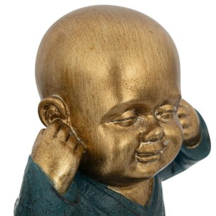Lot de 3 Bouddha Sagesse Jiling H.21cm