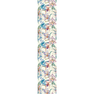 Papier peint intissé pré-encollé - FLEURS ORCHIDÉES MULTICOLORES SAUVAGES - 1 rouleau