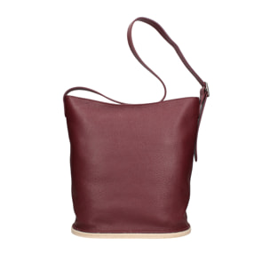Borsa a spalla da donna Made in Italy - Modello Zelia Plus - 100% pelle - 29.0 x 32.0 x 17.5 cm
