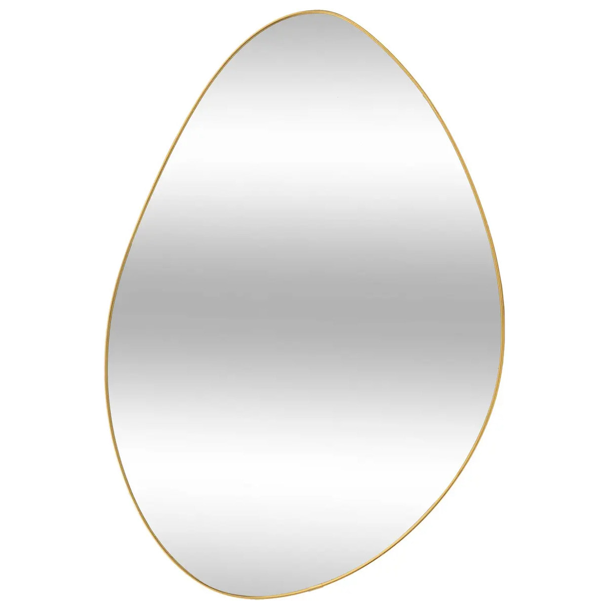 Miroir organique Roman doré 60x40cm