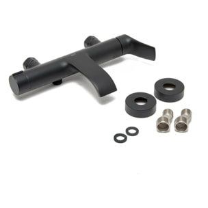 Infinitio mitigeur de baignoire monocommande mural, entraxe 150 mm, sans ensemble de douche, noir mat (SATBSINF222C)