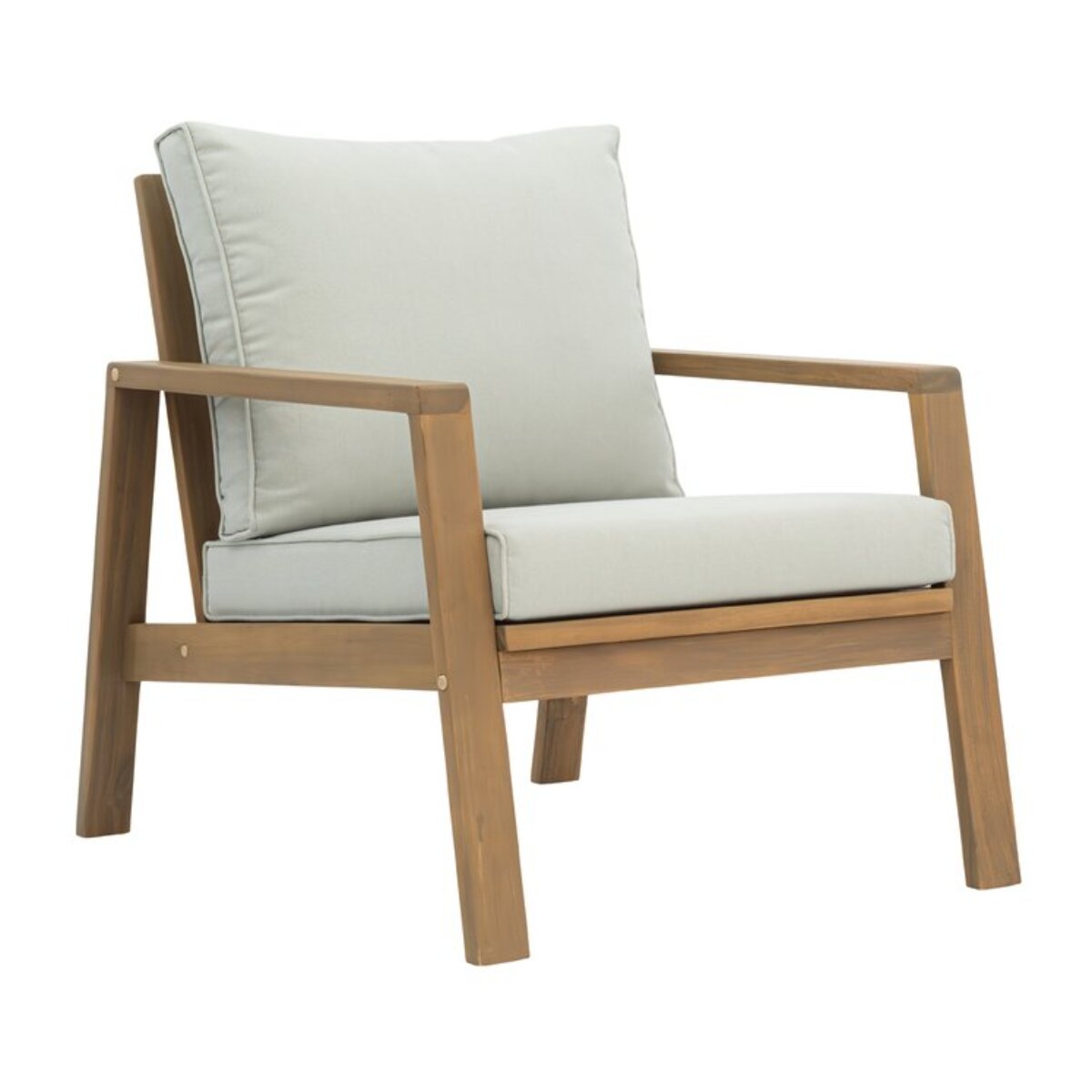 Chaise de jardin -bois dacacia massif et revêtement-couleur naturel 69 x 76 x 85 cm