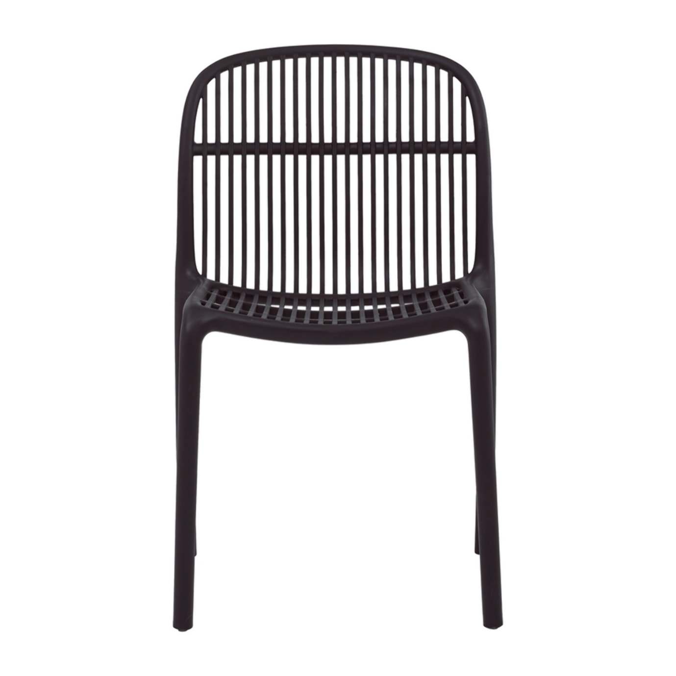 Set da 4 sedie da giardino nere in polipropilene – Sintra