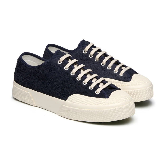 Le Superga Uomo Donna Blu 2432 Works Hairy Suede