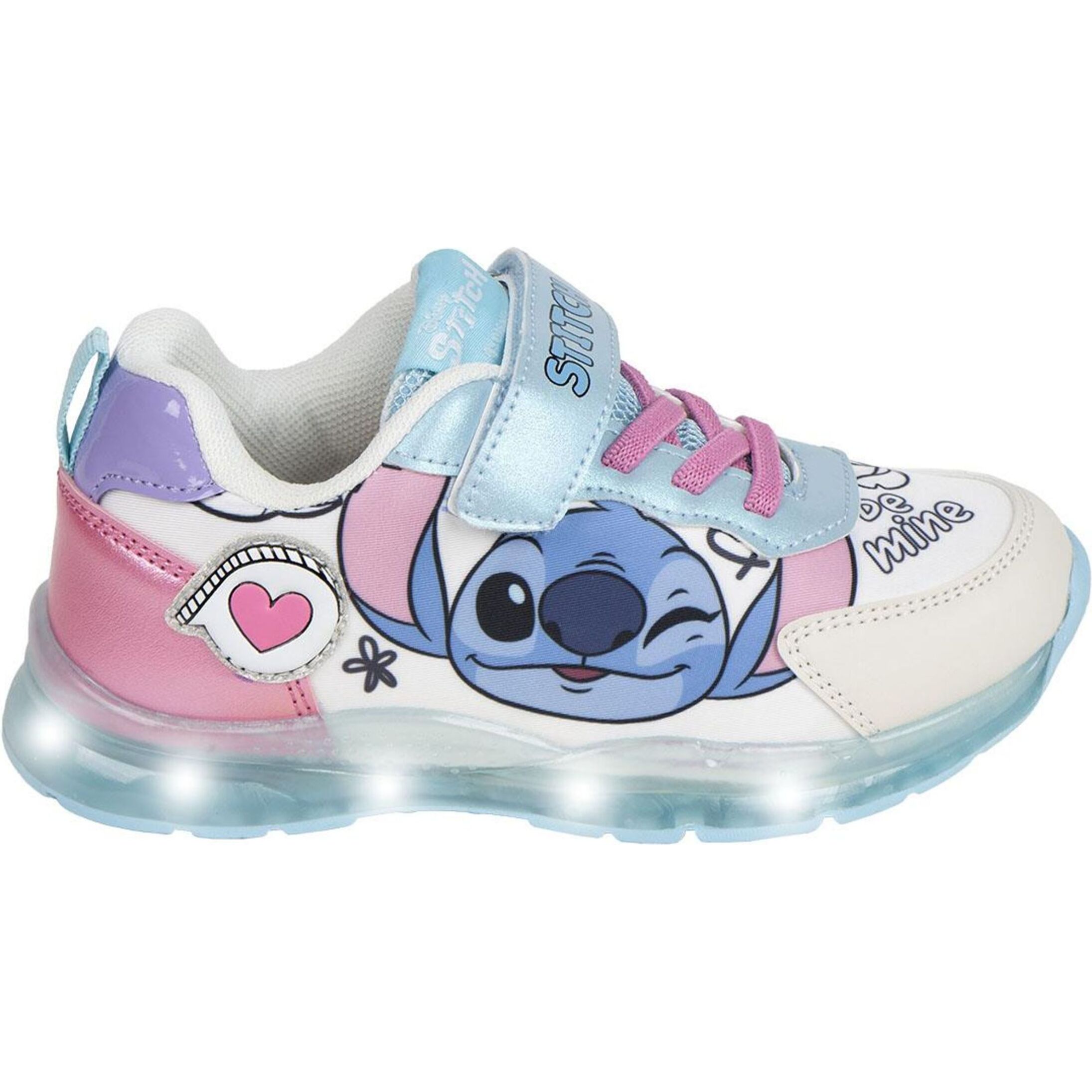 Deportiva Suela Tpr Con Luces Stitch